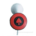 new shelves embossing red poker pattern 2D silicone earphone Charms